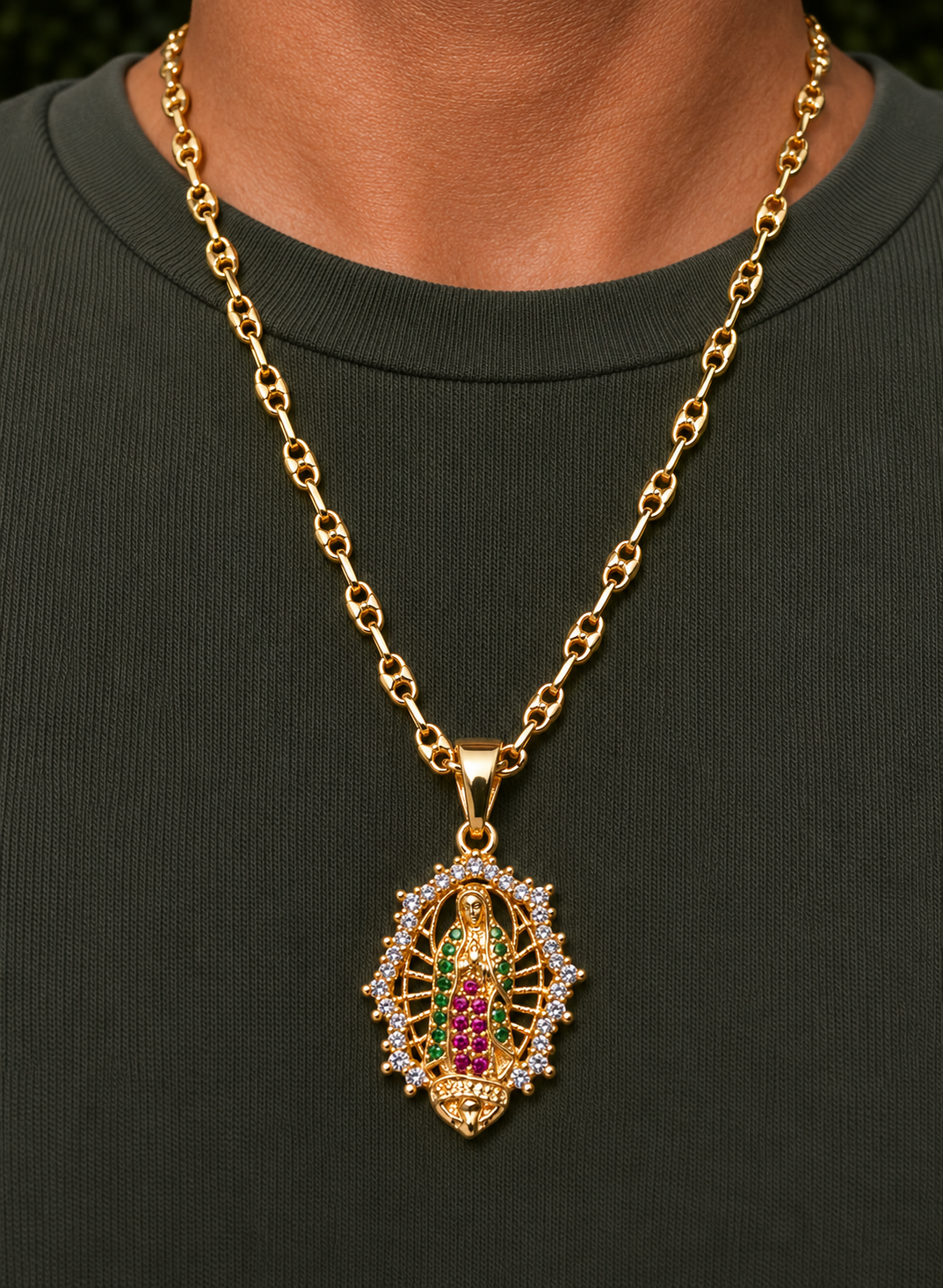 CADENA ORO VIRGEN DE GUADALUPE